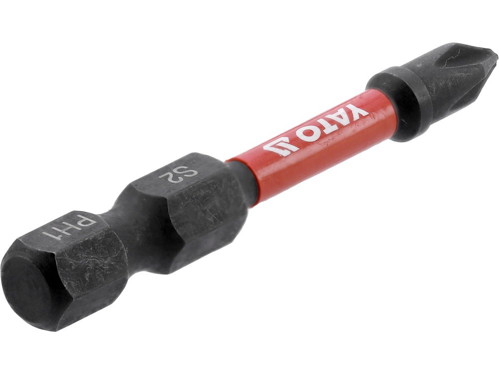 BITI DE IMPACT 1/4 50MM PH1 2 BUC Yato YT - 78040 - 6.3 mm, 50 mm Yato - scule electrice si unelte profesionale - BricoMart