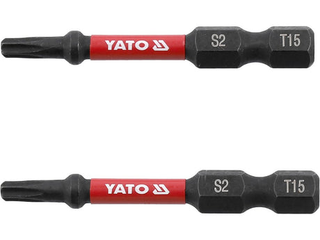 BITI DE IMPACT 1/4 50MM T10 2 BUC Yato YT - 78052 - 6.3 mm, 50 mm Yato - scule electrice si unelte profesionale - BricoMart