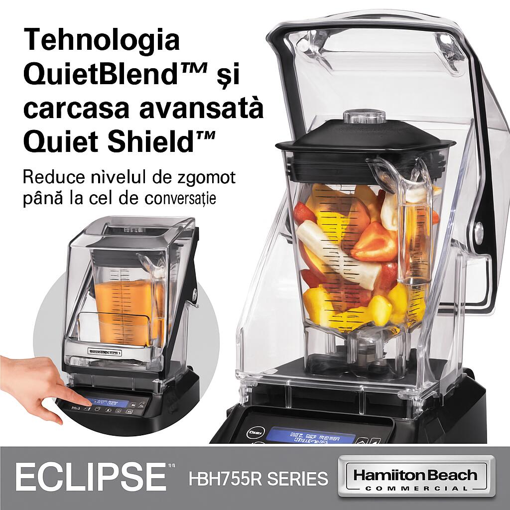 Blender barman Eclipse® 2l 1000W HBH755R-CE, Hamilton Beach Commercial
