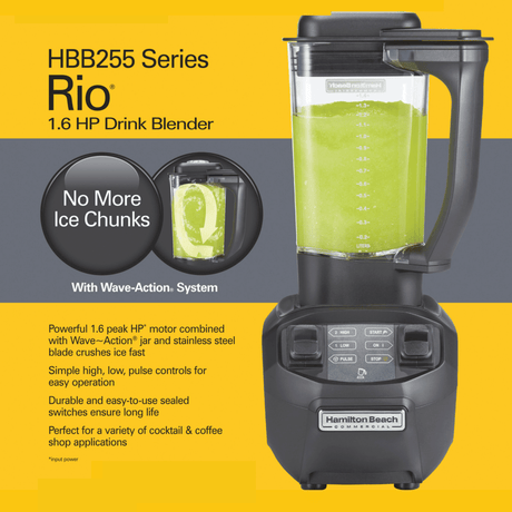 Blender barman Rio® HBB 255-CE de 1,4 litri, Hamilton Beach Commercial