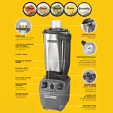 Blender de bucătărie Expeditor™ HBF510S-CE cu vas din oțel inoxidabil de 1,8 l, Hamilton Beach Commercial