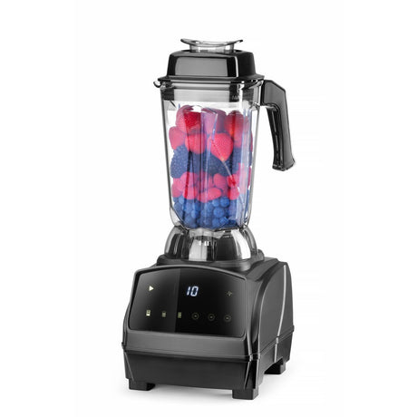 Blender digital de bar fără BPA, HENDI, 2,5L, Negru, 230V/1680W, 220x240x(H)535mm