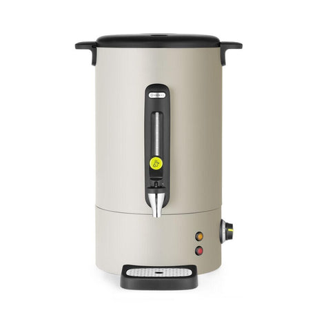 Boiler pentru bauturi calde alb mat 9 l, HENDI Uniq, Design de Bronwasser, 220-240V/950W, 307x330x(H)450mm