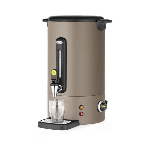 Boiler pentru bauturi calde Taupe mat 16 l, HENDI Uniq, Design de Bronwasser, 220-240V/1650W, 357x380x(H)502mm