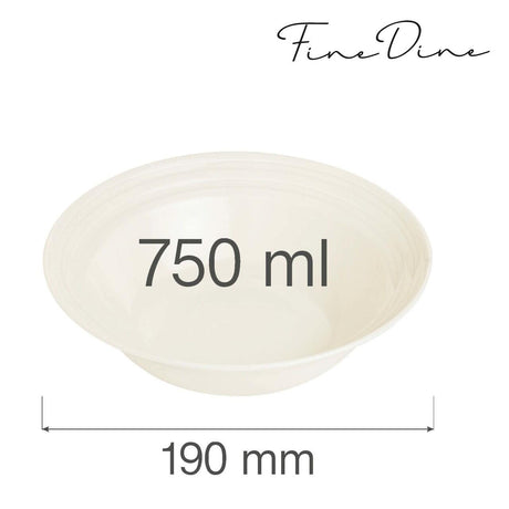 Bol Fine Dine, Crema 750 ml, 190 mm