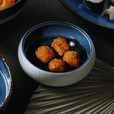 Bol Goro White Blue 140mm, 450 ml Fine Dine