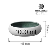 Bol Goro White Green 195 mm, 1000 ml Fine DIne