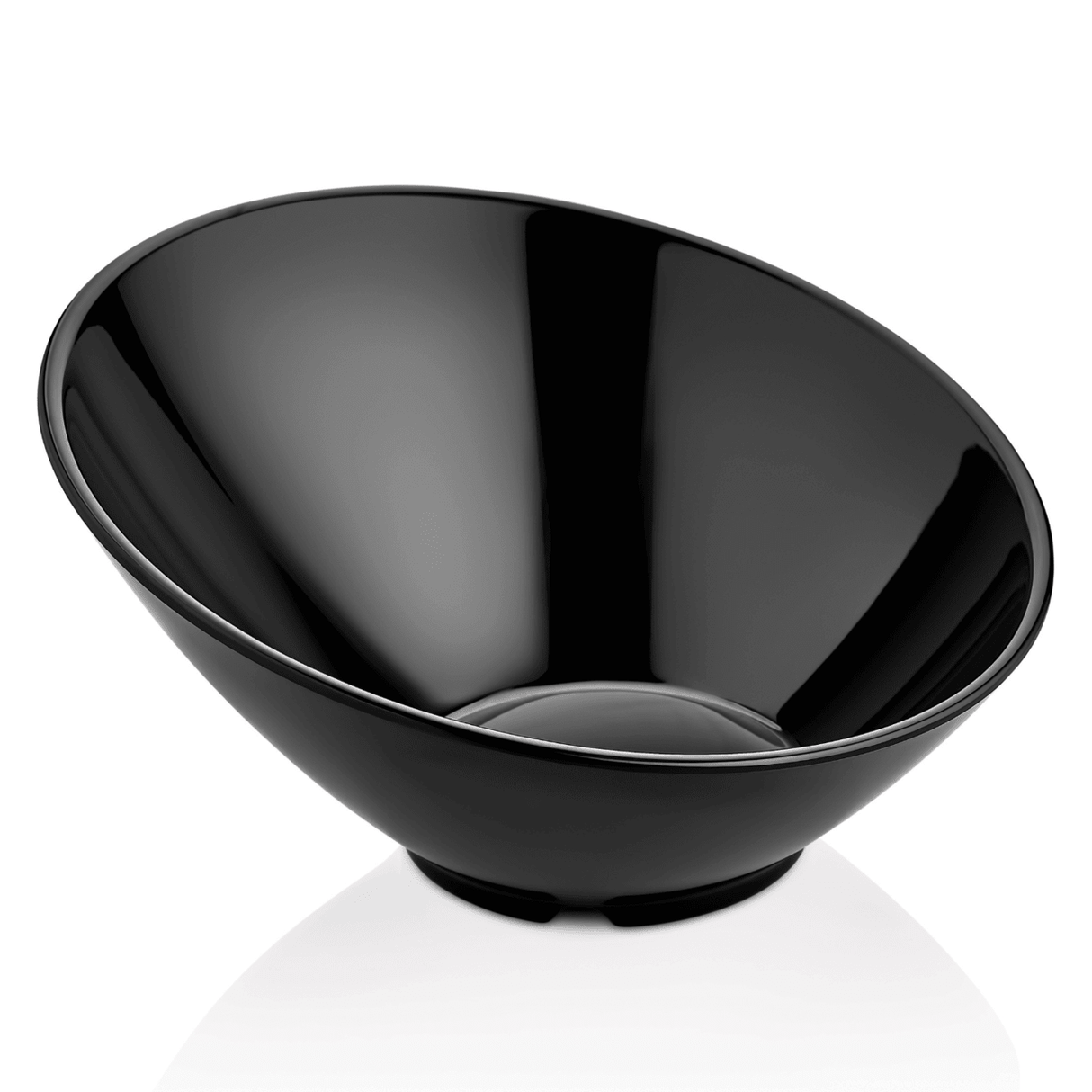 Bol înclinat din melamină, negru, 233x(h)125 mm Fine Dine