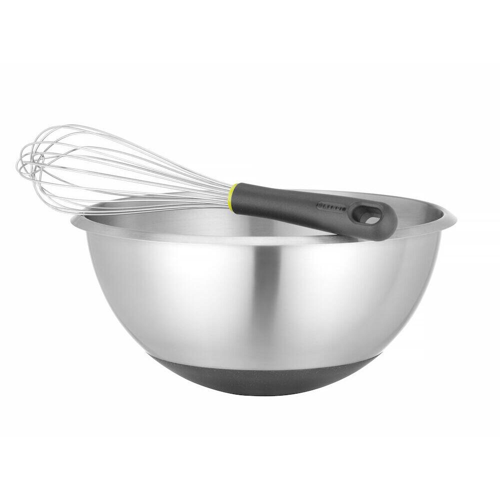 Bol inox cu suport cauciucat Hendi, inox 304, dimensiuni 330X155mm
