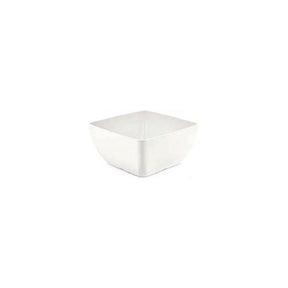 Bol pătrat din melamină, alb, 250x250x(h)120mm Fine Dine