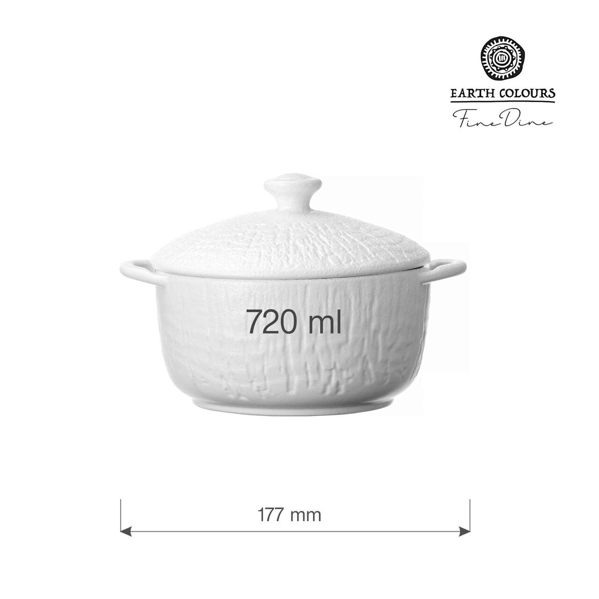 Bol pentru supă cu capac Nordic, 720 ml Fine Dine