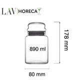 Borcan Phuket 890 ml cu capac, LAV