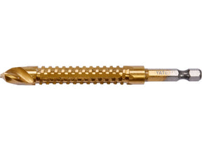 BURGHIU FREZA PRINDERE HEXAGONALA 10,0MM HSS - TIN Yato YT - 44828 - Burghie fierastrau, 10 mm, 6,3 mm, rezistent Yato - scule electrice si unelte profesionale - BricoMart