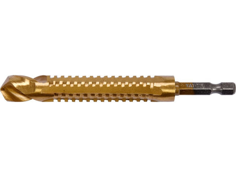 BURGHIU FREZA PRINDERE HEXAGONALA 13,0MM HSS - TIN Yato YT - 44831 - Burghie fierastrau, 13 mm, 6,3 mm, rezistent Yato - scule electrice si unelte profesionale - BricoMart