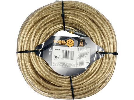CABLU OTEL CU PROTECTIE, PENTRU SIGILIU, 6MM, 36M Vorel 85004 Vorel - scule electrice si unelte profesionale - BricoMart