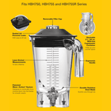 Cana blender HBH755R-CE Eclipse® 2l, Hamilton Beach Commercial