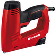 Capsator electric Einhell TC - EN 20 E, pentru capse tip 53 (6 - 14 mm), cuie tip 47 (14 mm), preselectare electronica a fortei de impact,varf de siguranta, incl. 1000 capse/500 cuie Einhell - scule electrice si unelte profesionale - BricoMart