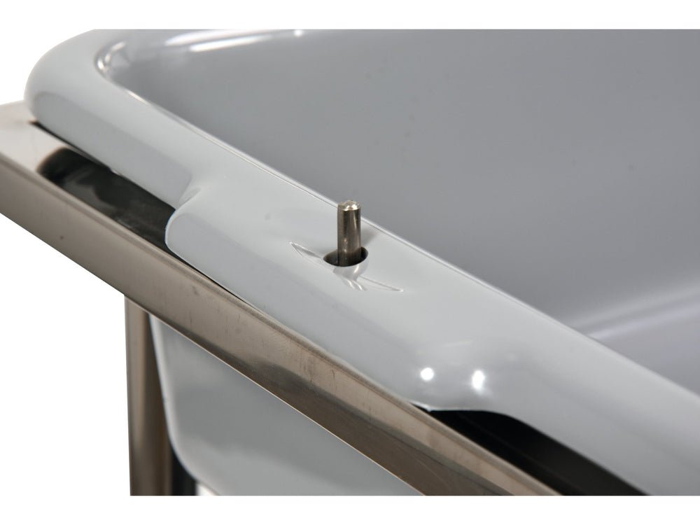 CARUCIOR DEBARASARE, 3 RAFTURI, 5 CONTAINERE Yato YG - 09101 - Carucior pentru ospatari, 240 mm, 100 kg, 540x380x135mm Yato - scule electrice si unelte profesionale - BricoMart