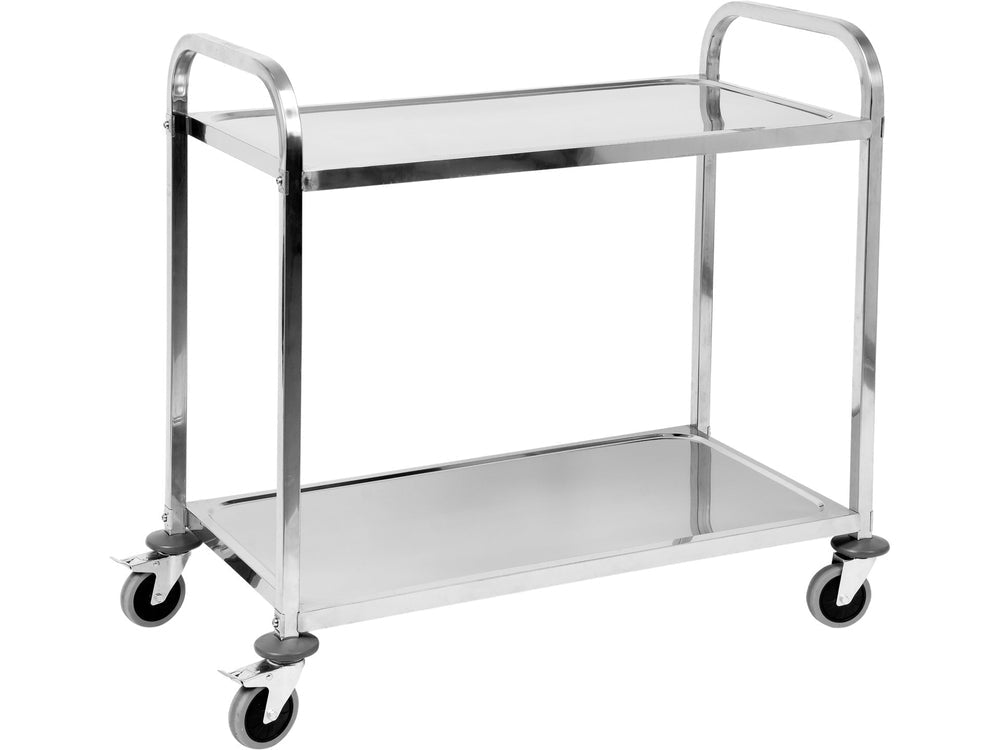 CARUCIOR PENTRU SERVIT - 2 POLITE, 950X500X950MM Yato YG - 09095 - Carucior pentru ospatari, 950x500x950 mm, 890x495 mm, 600 mm Yato - scule electrice si unelte profesionale - BricoMart