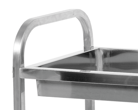 CARUCIOR PENTRU SERVIT CU PERETI - 2 POLITE, 950X500X950MM Yato YG - 09099 - Carucior pentru ospatari, 950x500x950 mm, 820x430 mm, 90 mm Yato - scule electrice si unelte profesionale - BricoMart
