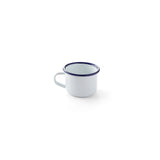 Ceasca emailata 120 ml, 70x(H)50 mm, model traditional alb / albastru, Hendi