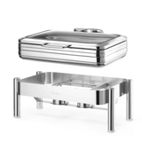 Chafing Dish cu capac de sticla Delux GN 1/1 , Fine Dine