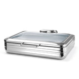 Chafing Dish cu capac de sticla Delux GN 1/1 , Fine Dine