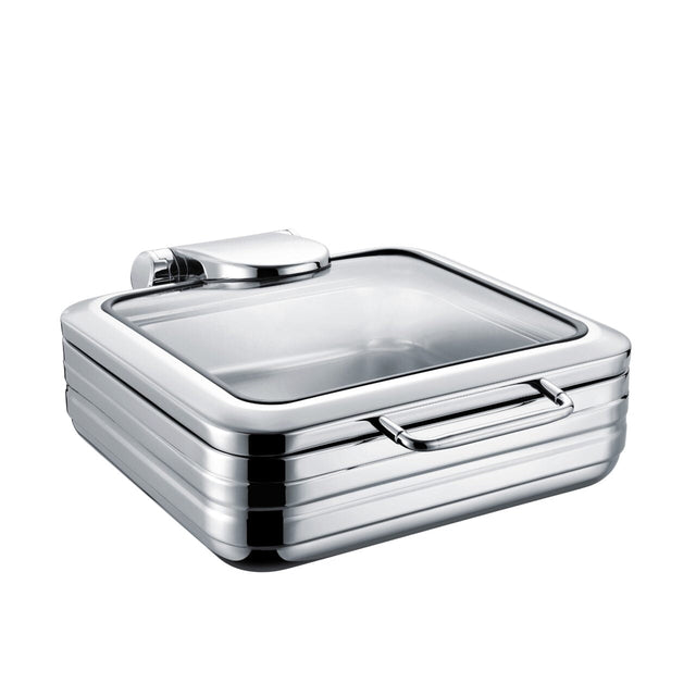 Chafing dish De Luxe eco gn 2/3 cu un capac de sticlă   Fine Dine