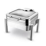 Chafing dish De Luxe eco gn 2/3 cu un capac de sticlă   Fine Dine