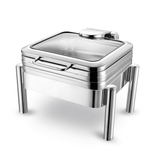 Chafing dish De Luxe eco gn 2/3 cu un capac de sticlă   Fine Dine