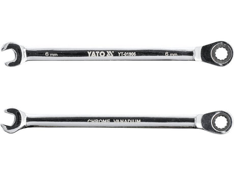 CHEIE COMBINATA CU CLICHET, 6MM Yato YT - 01906 - Chei combinate rasucite cu clichet Yato - scule electrice si unelte profesionale - BricoMart