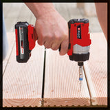 Cheie de impact pe acumulator Einhell TE - CI 18 Li Kit Power X - Change, 18 V, Li - Ion, 180 Nm, motor fara perii, control electronic al vitezei, lumina LED, inclusiv geanta Einhell, baterie de 4,0 Ah si incarcator Einhell - scule electrice si unelte profesionale - BricoMart