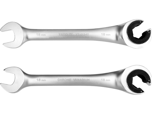 Cheie semideschisa cu clichet YATO YT-01340, 18 mm