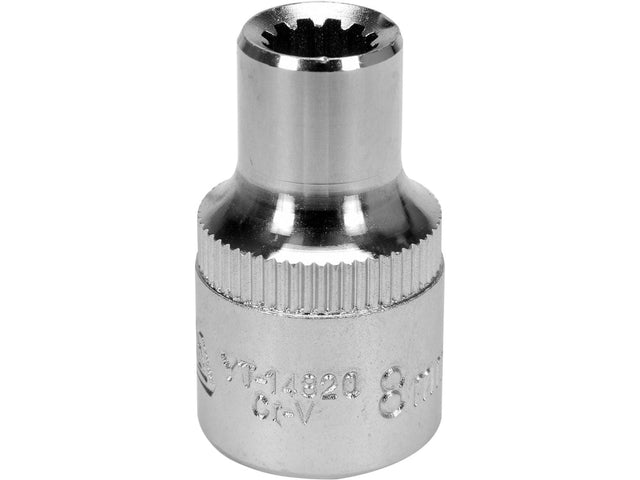CHEIE TUBULARA SPLINE 1/2''X8MMX38MM Yato YT - 14820 - Tubulare Spline 1/2" Yato - scule electrice si unelte profesionale - BricoMart