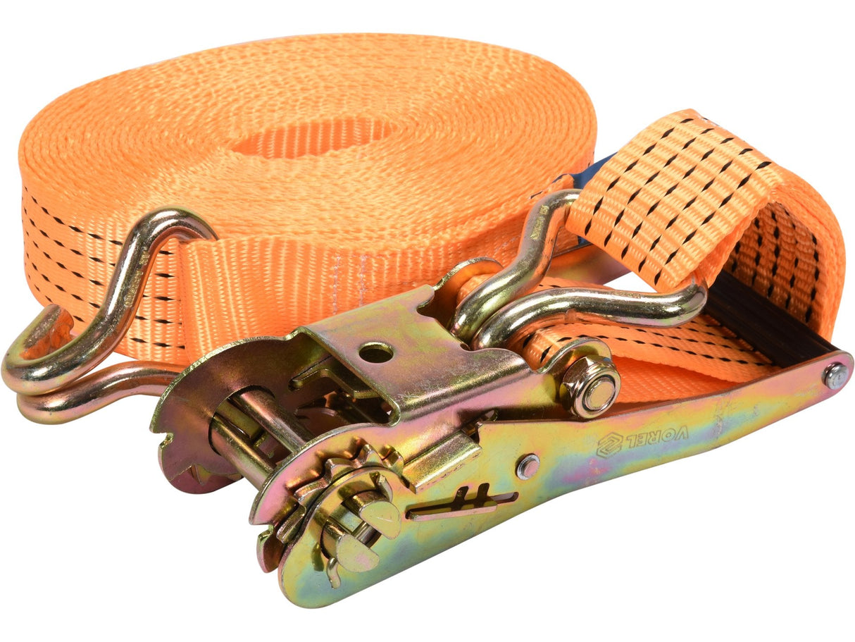 Chinga VOREL 82415 Curea de strangere cu intinzator, 2500/5000DAN 50MM/10M VOREL - scule electrice si unelte profesionale - BricoMart