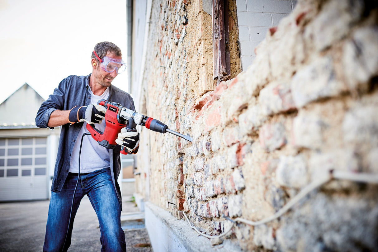 Ciocan demolator Einhell TE - DH 12 (1050 W, rata de impact de 4100 rpm, putere de impact de 12 jouli, mandrina SDS - max, cablu de cauciuc de 4 m, incl. dalta ascutita si plata, incl. E - Box Einhell - scule electrice si unelte profesionale - BricoMart