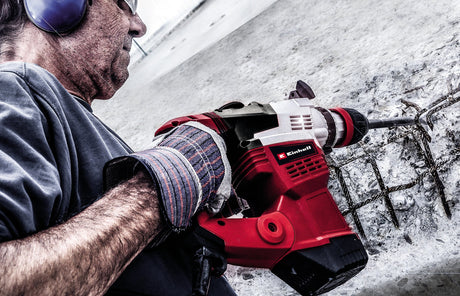 Ciocan rotopercutor Einhell TE - RH 38 3F, 1050 W, forta de impact 9 J, adaptor SDS - max, opritor de adancime de gaurire metalica, capacitate de gaurire 38 mm in beton Einhell - scule electrice si unelte profesionale - BricoMart