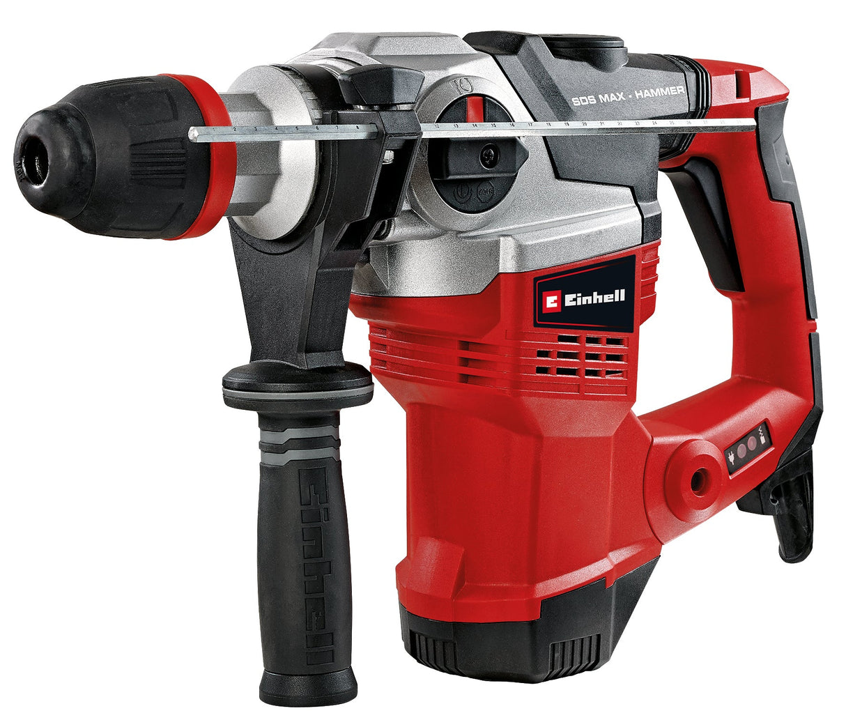 Ciocan rotopercutor Einhell TE - RH 38 3F, 1050 W, forta de impact 9 J, adaptor SDS - max, opritor de adancime de gaurire metalica, capacitate de gaurire 38 mm in beton Einhell - scule electrice si unelte profesionale - BricoMart