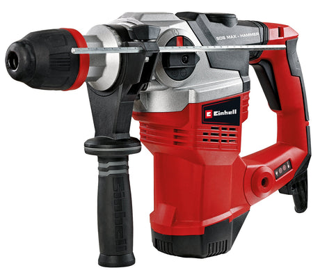 Ciocan rotopercutor Einhell TE - RH 38 3F, 1050 W, forta de impact 9 J, adaptor SDS - max, opritor de adancime de gaurire metalica, capacitate de gaurire 38 mm in beton Einhell - scule electrice si unelte profesionale - BricoMart