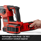 Ciocan rotopercutor fara fir Einhell TP - HD 36/30 Li BL +4 - Solo BricoMart - scule electrice si unelte profesionale - BricoMart
