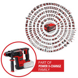 Ciocan rotopercutor pe acumulator Einhell Professional TP - HD 18/26 Li BL - Solo Power X - Change, 18V, motor fara perii, 2,6 J, SDS - plus, impact pneumatic, 4 functii, geanta, fara acumulator Einhell - scule electrice si unelte profesionale - BricoMart