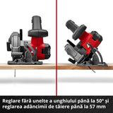 Circular de mana fara fir Einhell TE - CS 18/165 - 2 Li - Solo - Softgrip BricoMart - scule electrice si unelte profesionale - BricoMart