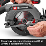 Circular de mana fara fir Einhell TE - CS 18/165 - 2 Li - Solo - Softgrip BricoMart - scule electrice si unelte profesionale - BricoMart