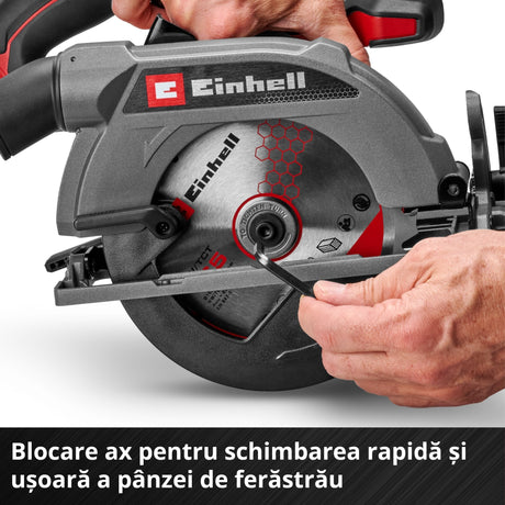 Circular de mana fara fir Einhell TE - CS 18/165 - 2 Li - Solo - Softgrip BricoMart - scule electrice si unelte profesionale - BricoMart