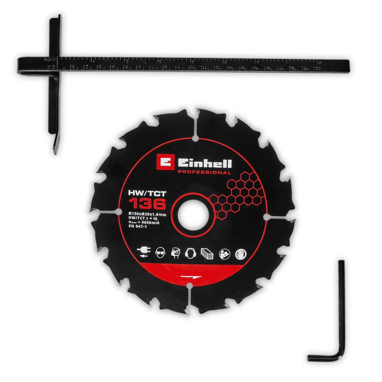 Circular de mana fara fir Einhell TP - CS 18/136 - C Li BL - Solo BricoMart - scule electrice si unelte profesionale - BricoMart