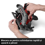 Circular de mana fara fir Einhell TP - CS 18/165 Li BL - Solo - indicator LED, Softgrip BricoMart - scule electrice si unelte profesionale - BricoMart