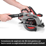 Circular de mana fara fir Einhell TP - CS 18/165 Li BL - Solo - indicator LED, Softgrip BricoMart - scule electrice si unelte profesionale - BricoMart