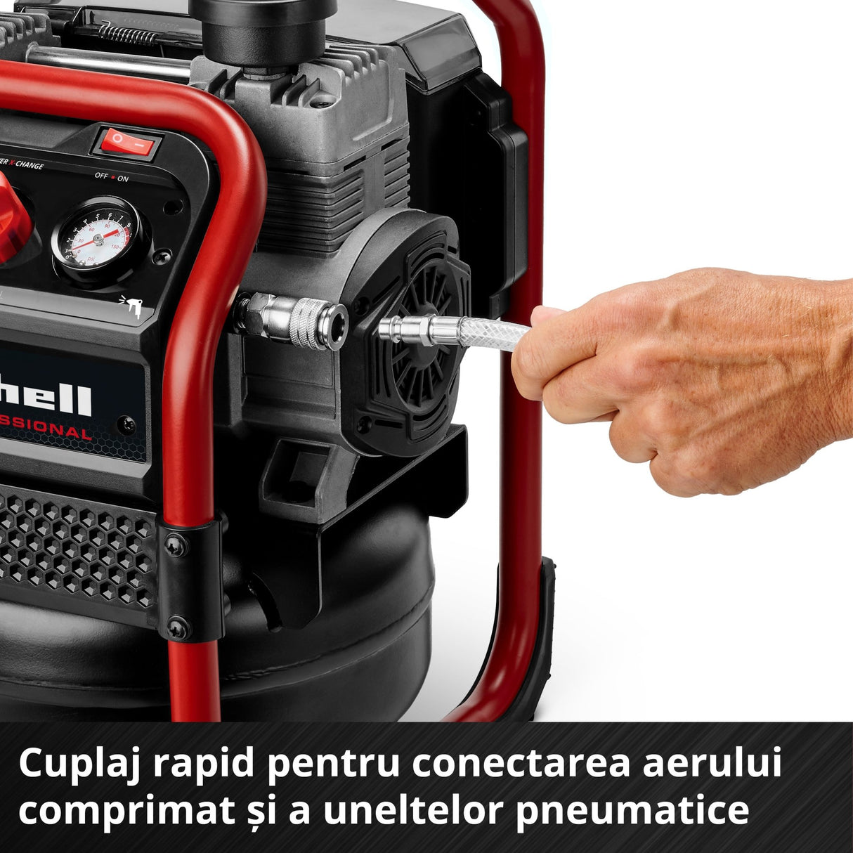 Compresor aer fara fir Einhell SILENZZO 36/210 - 8 l, 60 dB (A) BricoMart - scule electrice si unelte profesionale - BricoMart