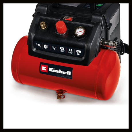 Compresor Einhell TC - AC 190/6/8 OF - 1200 W, 6 l, 77 dB (A) BricoMart - scule electrice si unelte profesionale - BricoMart
