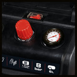 Compresor Einhell TC - AC 190/6/8 OF Set, 1200 W, max. 8 bar, rezervor de 6 L, capacitate de admisie 190 L/m, turatie motor 18000 rpm, regulator de presiune, manometru, fara ulei Einhell - scule electrice si unelte profesionale - BricoMart